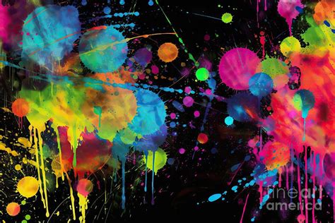 Colorful spray paint digital art background, urban art, graffiti style ...