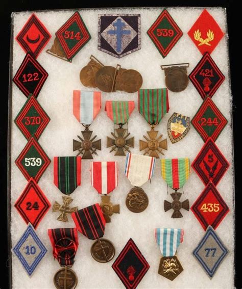 WWI & WWII Era Collection of French Army Medals