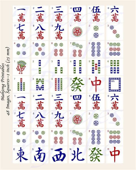 Mahjong Rules Printable | Mahjong tiles, Mahjong, Mahjong tile