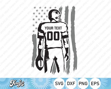 Football Player Svg American Football Svg Football Game Day | Etsy