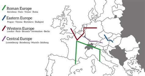 2 weeks in Europe Itinerary by Train - 4 detailed options (+ Tips)