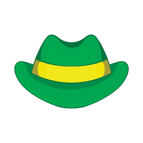 Green hat icon, cartoon style 14426231 Vector Art at Vecteezy