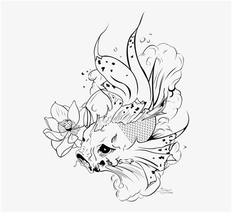 Koi Fish Pond Drawing At Getdrawings - Koi Fish Drawing Png Transparent PNG - 600x800 - Free ...