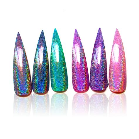 Holographic Nail Powder Chrome Nail Powder Nails Glitter Polish ...