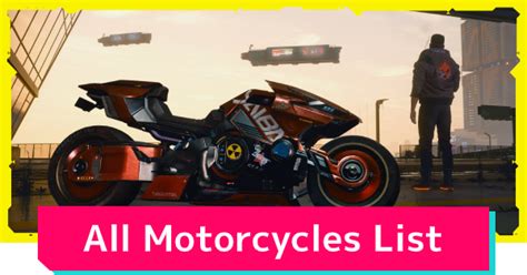 Cyberpunk 2077 | All Motorcycle & Bike List - Locations & How To Get - GameWith