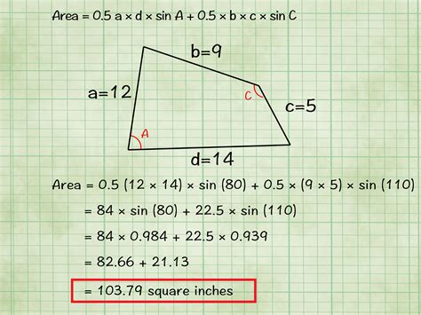 Area And Perimeter Quadrilateral