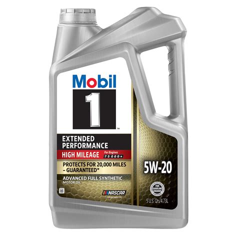 Mobil 1 Extended Performance High Mileage Full Synthetic Motor Oil 5W ...