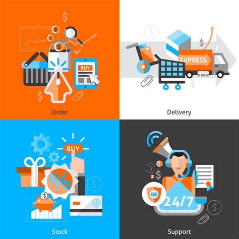 E-commerce Icons Set 427618 Vector Art at Vecteezy