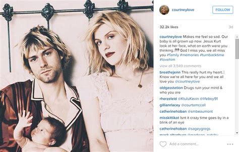 Courtney Love's Photo & Message to Kurt, via Instagram. | elephant journal