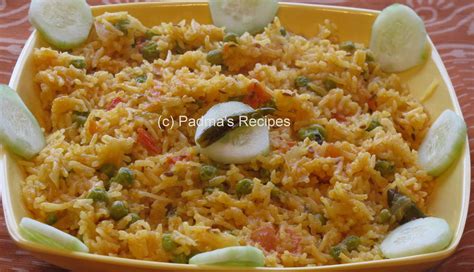 Padma's Recipes: PEAS PALAV