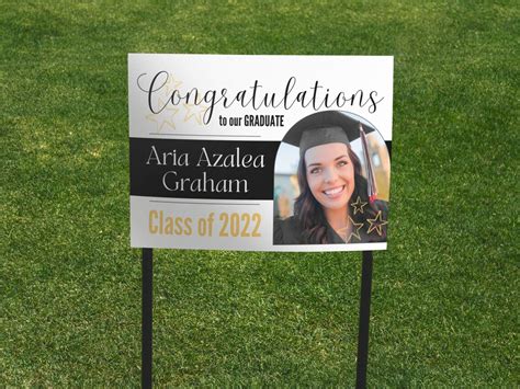 Graduation Yard Sign / Custom Graduation Yard Sign / Graduation Lawn Sign/ Graduation Party ...