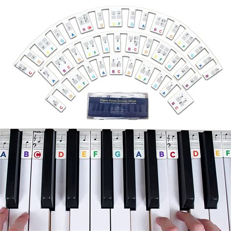 Buy Removable Piano Keyboard Note Labels, Piano Notes Guide for ...