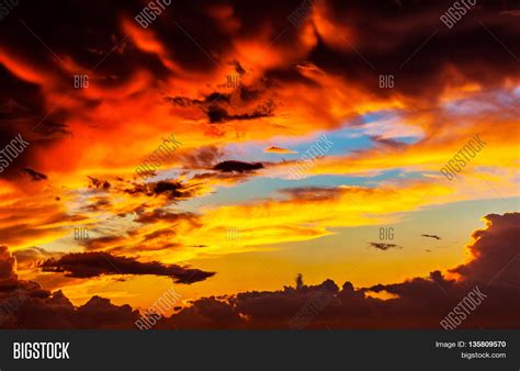 Amazing Sunset Sky Image & Photo (Free Trial) | Bigstock