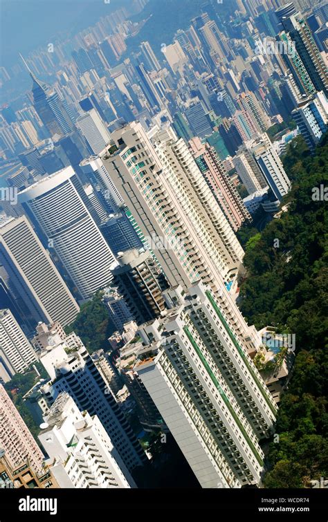 View from Victoria Peak, Hong Kong Stock Photo - Alamy