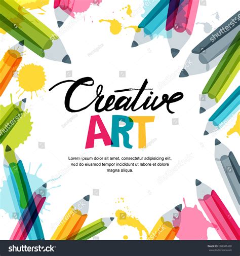 Creative Art Design Concept Vector Banner Stock Vector (Royalty Free) 688301428 | Shutterstock