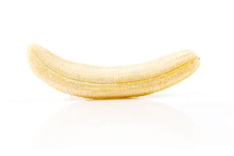 Banana without peel stock image. Image of ripe, isolated - 109662955