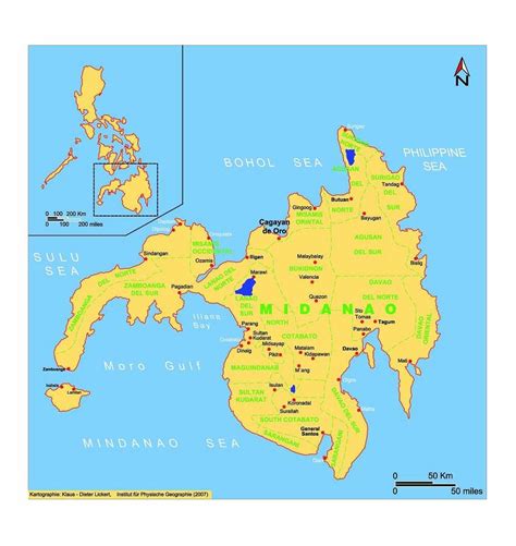 Mindanao Map With Detail