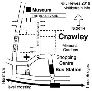 Crawley | Visit by Train, a station by station guide to UK tourist attractions