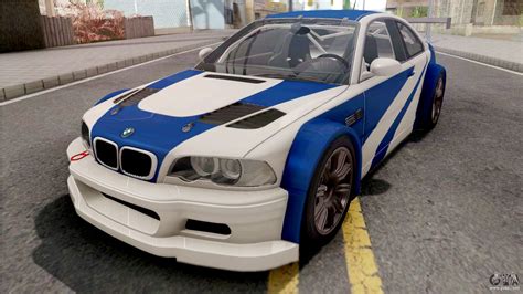 BMW M3 GTR NFS Most Wanted for GTA San Andreas