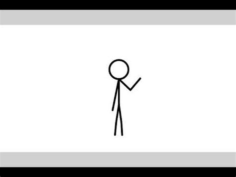 Stick Figure Waving Animation - YouTube