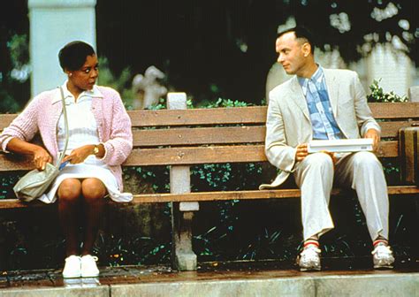 Forrest Gump on park bench bus bench with Black woman Blank Template - Imgflip