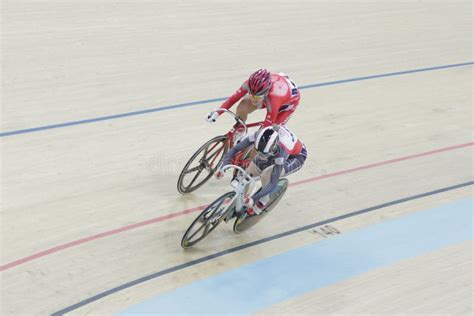 Indoor Track Bike Race at Sixday-Nights Editorial Stock Photo - Image ...