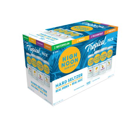 High Noon Seltzer "Tropical" Variety Pack 355ml Can (Pack of 8) – BeverageWarehouse