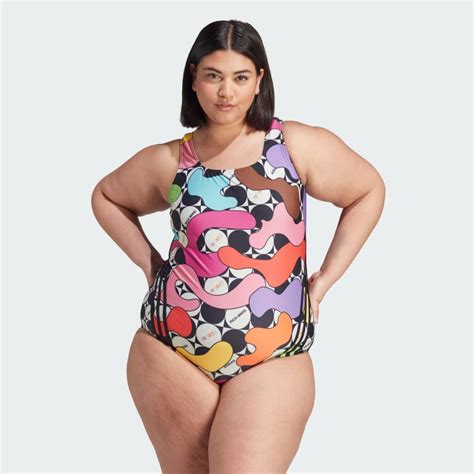 adidas Pride Swimsuit (Plus Size) - Pink | Unisex Swim | adidas US