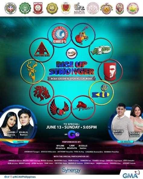 'Rise Up Stronger: NCAA Season 96' officially opens June 13 on GTV | NCAA Philippines