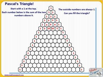 Fibonacci sequence and Pascal's triangle by Maths Support Centre