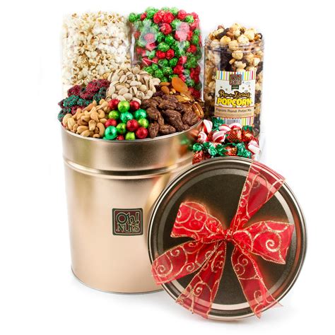 Holiday Tin Gift - 5 LB • Holiday Nut Gift Baskets • Holiday Gifts & Christmas Candy • Oh! Nuts®