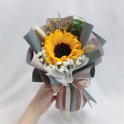 Sunflower Bouquet - Single Stalk – Ladyblooms Floral & Gifts