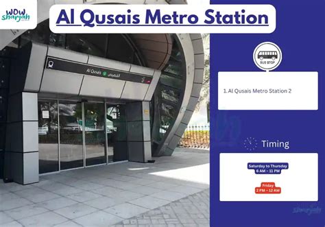 Al Qusais Metro Station - WoW Sharjah