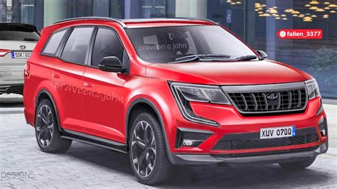 Mahindra XUV700 Red Colour Production Ready Variant - Digital Render