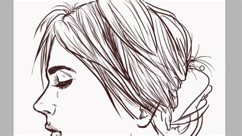 Female Face Profile Drawing at GetDrawings | Free download