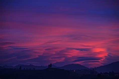 Purple Sky Clouds Mountains 4k Wallpaper,HD Nature Wallpapers,4k Wallpapers,Images,Backgrounds ...