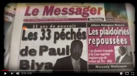 33 sins of Paul Biya – The Hip Hop African