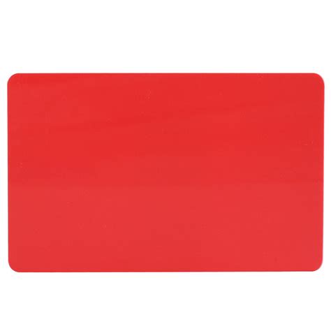 Blank PVC Cards Red Plastic Card for ID Badge Printer - China Plastic PVC Card and Smart Cards