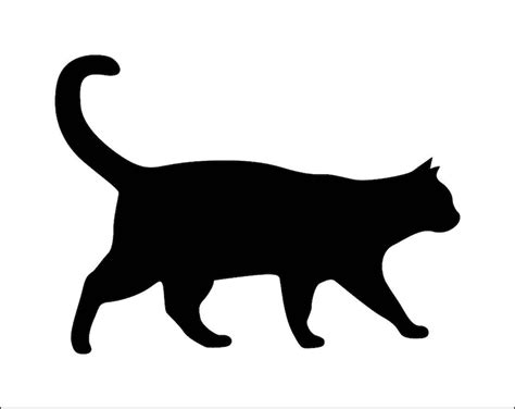 Cat Stencil. Cat Silhouette. Adhesive Vinyl Stencil. ref 673 - Etsy