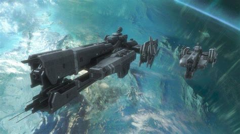 UNSC Paris-class heavy frigates in orbit over Reach. : r/halo