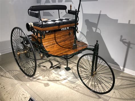 The first car, built by Karl Benz.