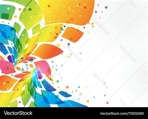 Abstract background colorful element on white Vector Image