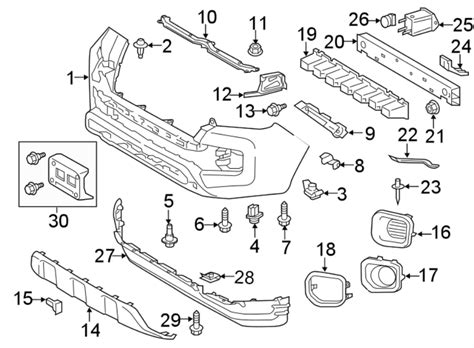 Diagram FRONT BUMPER. BUMPER & COMPONENTS. for your Toyota Tacoma