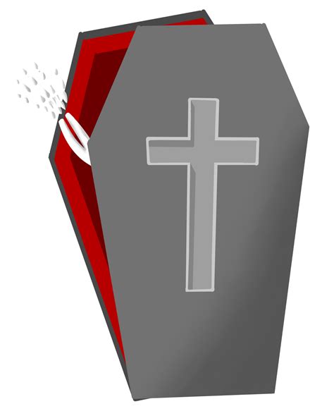 Free Halloween coffin with hand bone painted 11888500 PNG with Transparent Background