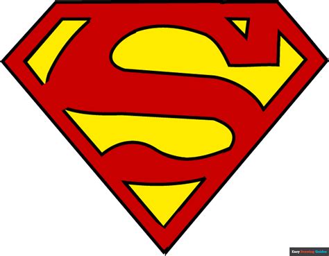 How to Draw Superman Logo | Easy Step-by-Step Drawing Guides