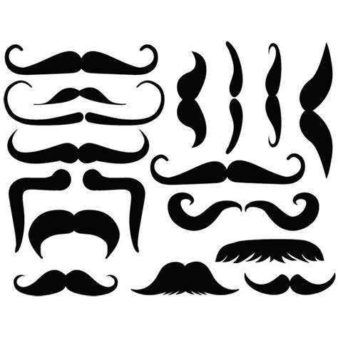 Mustache Decal Sheet | Art Glass Supplies - Decals