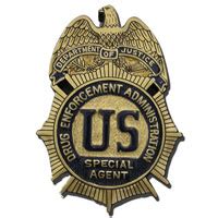 U.S Drug Enforcement Agency (DEA) Agent's Solid Replica Wooden Badge