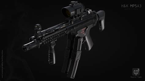 ArtStation - H&K MP5A3 pack (standard factory version and accessories ...