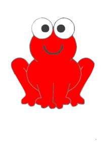 Frog Red Clip Art at Clker.com - vector clip art online, royalty free ...