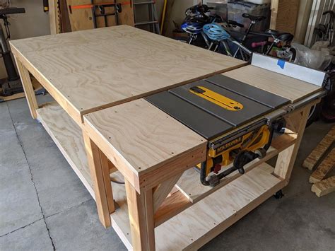 Reddit - woodworking - Made myself a new table saw bench ...